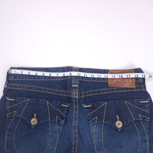 True Religion Jeans 36 Joey Big T Low Rise Rave Twisted Baggy Stitch Jnco Y2K - Picture 10 of 10